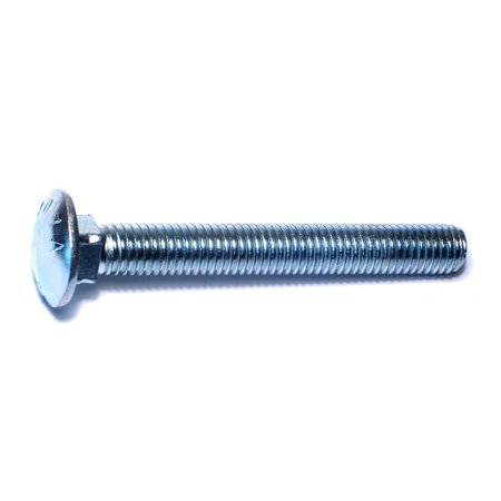 MIDWEST FASTENER 1/2"-13 x 4" Zinc Plated Grade 2 / A307 Steel Coarse Thread Carriage Bolts 25PK 01145